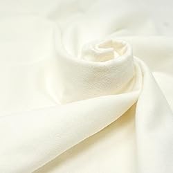 RTC Fabric 100% Cotton Solid Flannel, White Cut by