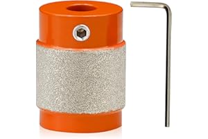 BGTEC Stained Glass Diamond Grinder Bit Head Tools 1" Brass Core Stained Glass Grinder Bits, Diamond Grinder Bit Head Tools, Stain Glass Tools and Supplies for Stained Glass