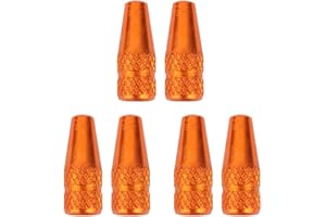 TOMALL Bicycle Tire Valve Caps French Wheel Dust Covers Bike Valve Caps Black(Pack of 6)