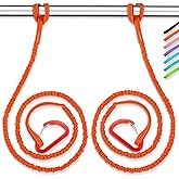 OCEANBROAD Kayak Paddle Leash Stretchable Strap Lanyard Rope for SUP Kayaking Boating Canoeing Fishing Pole Rod 4-7 Feet