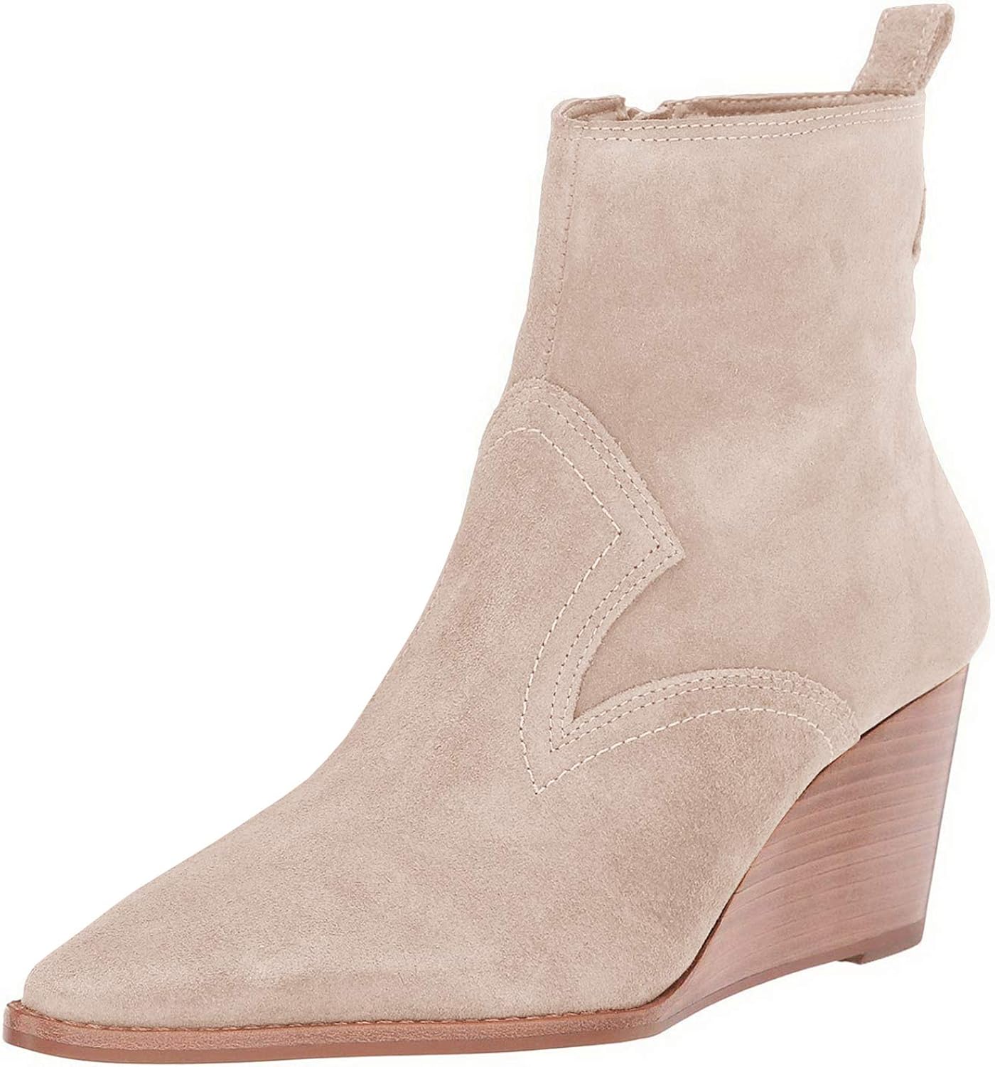 western wedge booties