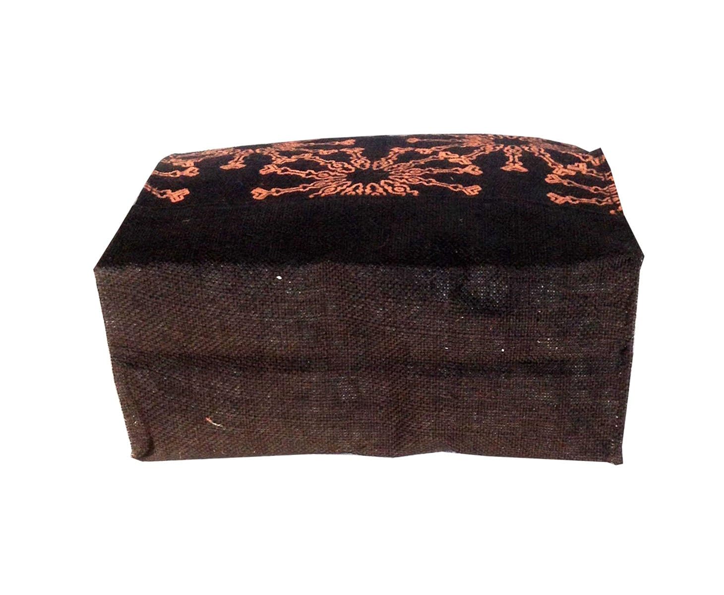 foonty daily use women jute lunch bag(black,5021)