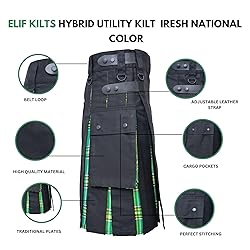 Modern Utility Kilts-Men's Plus Size Scottish