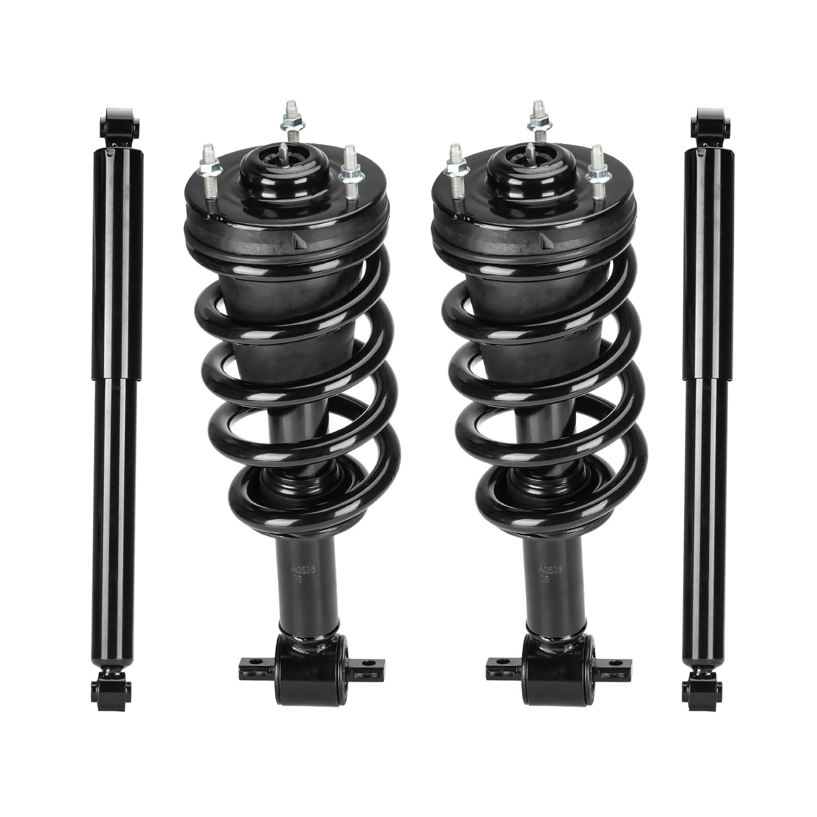 Photo 1 of Front & Rear Strut Shock Assembly w/Coil Spring for Chevy Suburban 1500 07-14, Avalanche 07-13, GMC Yukon & Tahoe 07-19, Replace 579104 4345073, 4PCS