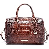 Makcr Joacbv Top-Handle Crocodile Purses For Women Crossbody Leather Bags Trendy Large Capacity Tote with Shoulder Strap
