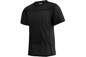 EALER Blank Football Jersey Mesh Athletic Football Shirt Practice Sports Uniform