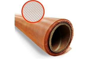 METRO SCREENWORKS Pure Copper Mesh Screen Roll 36-in x 6-ft – 99% Copper Wire Mesh Screen – Conductive Metal Mesh for RF/EMI/EMF Shielding & Faraday Cages