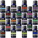 Radha Beauty Aromatherapy 18 Essential Oils (Lavender, Tea Tree, Peppermint, Lemongrass, Orange, Eucalyptus, Rosemary, Frankincense, Lemon, Bergamot, Ylang ylang, Patchouli, Geranium, and more)