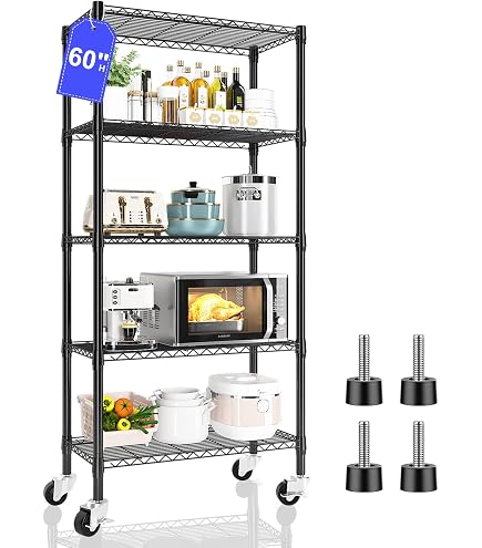 Amazon.com: Homtell Adjustable 6-Tier Heavy Duty Wire Shelving