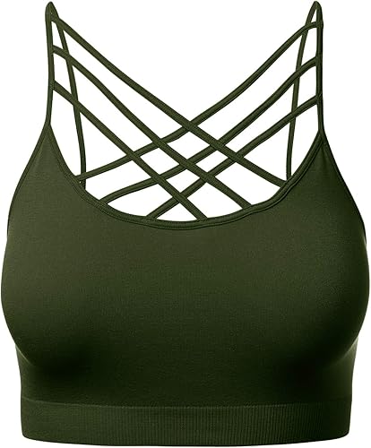 black cross bralette
