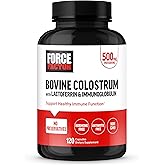 FORCE FACTOR Bovine Colostrum Capsules Supplement with Immunoglobulin and Lactoferrin to Support Gut Health & Immunity, Hormone & Antibiotic-Free, Made in The USA, Premium Quality, 120 Capsules