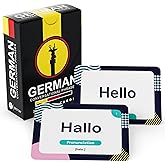 German Flash Cards with Audio – Learn Common Conversational Phrases & Pronunciation – 75 German Language Learning Cards for Beginners, Travel, Students, Homeschool & Classroom Study by Briston