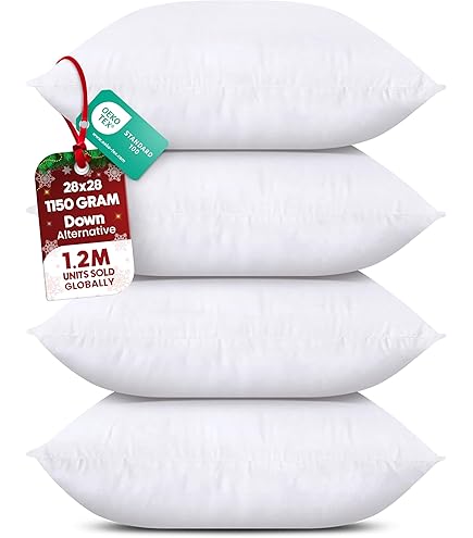 Relleno De Almohada Y Cojín De Algodón PP - Varios Tamaños, Con Cremallera Y Envase Al Vacío