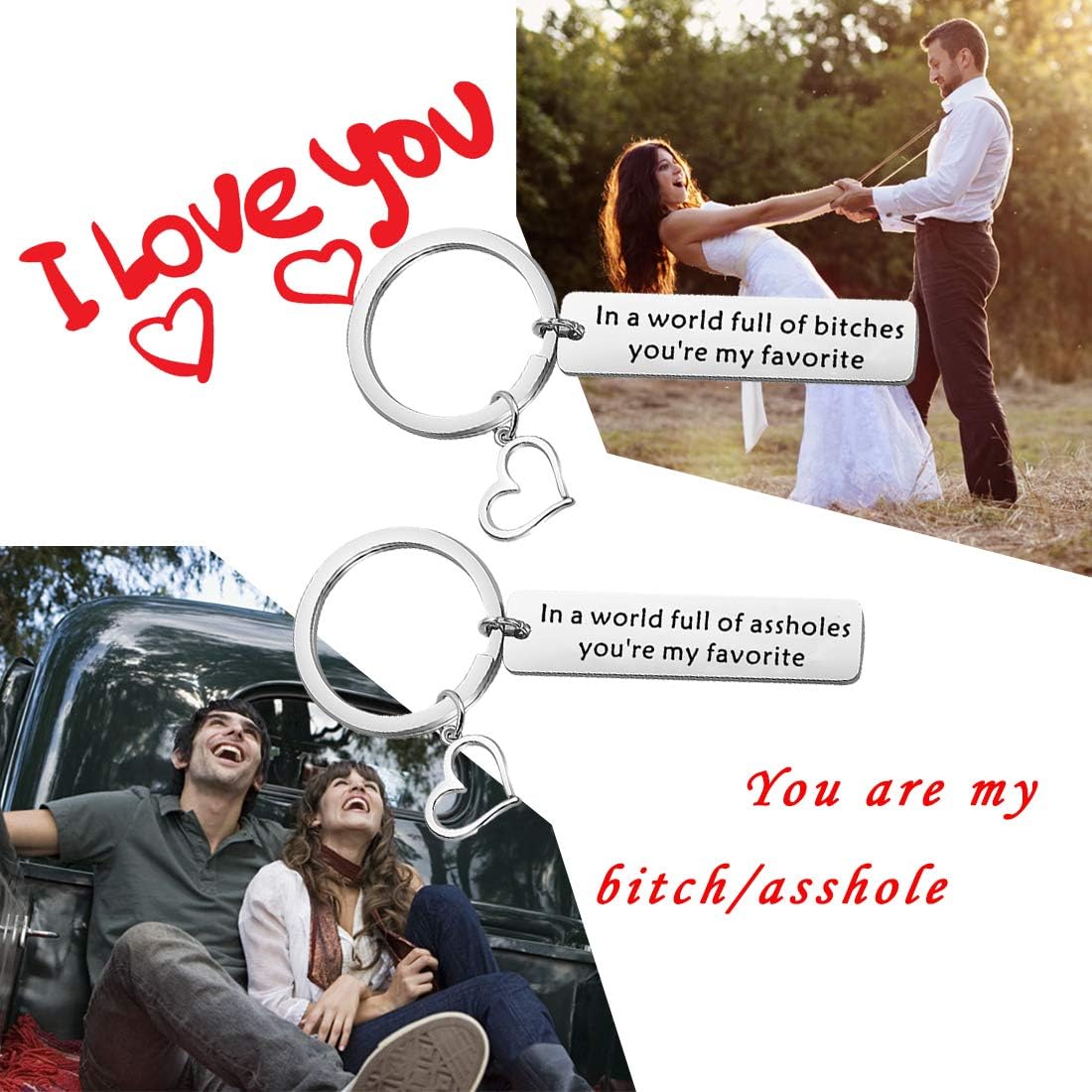 CHOORO Couple Keychain in A World Full