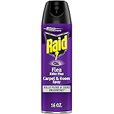 Raid Flea Killer Carpet &amp; Room Spray, Kills Fleas, Ticks, and Eggs, 16 oz | Kills Fleas and Ticks on Contact, Kills Hatching Eggs for Up to 4 Months