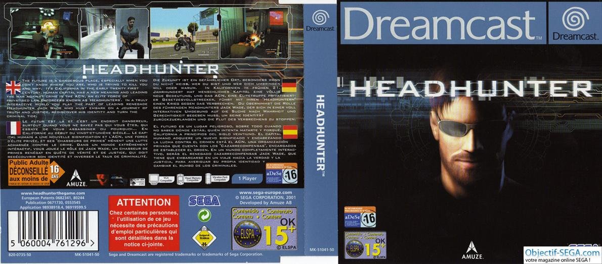 Occasion Headhunter Dreamcast
