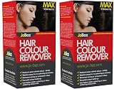 Topest Jobaz Hair Colour Remover Max Strength Pack 2 Gloves Instructions view 2