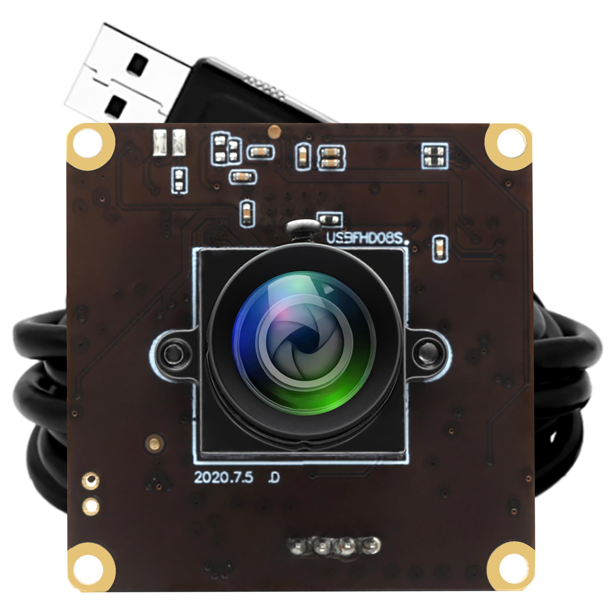 ELP 260fps USB Camera Module 1080P 60fps Webcam 100 Degree No distortion Lens Wide Angle Webcamera USB for Linux/Windows