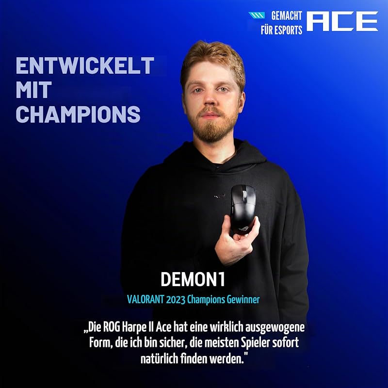 ROG Harpe II Ace Black Wireless Gaming Maus