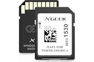 XGEEK 2025 Updated Version Navigation SD Card Map Update, Accessories 8653 1530 Compatible with GM Chevrolet, Cadillac, and Buick. Includes Maps for The USA, Canada, and Mexico