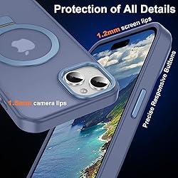 Lufanbis Magnetic for iPhone 15 Case with Ring