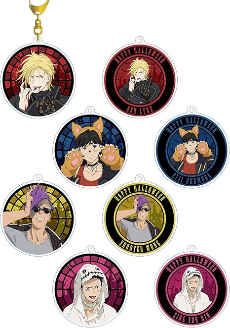 Amazon Banana Fish トレーディング 描下しイラスト ハロウィンver アクリルキーホルダー Box商品 1box 8個入 全8種類 アニメ 萌えグッズ 通販