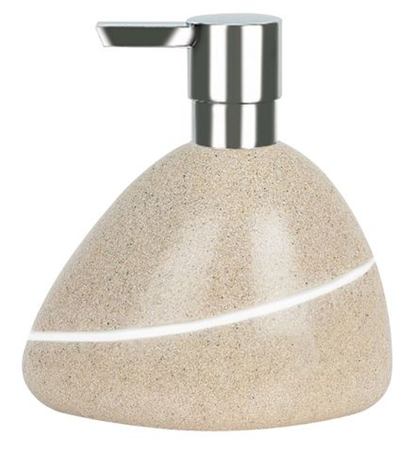 Spirella Etna Polyresin Stoneware Soap Dispenser, Sand