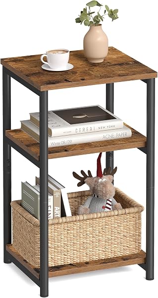 VASAGLE BARNET Collection - Side Table, Small End Table for Living Room, Modern Tall Nightstand, Bedroom, Office, Bathroom, S