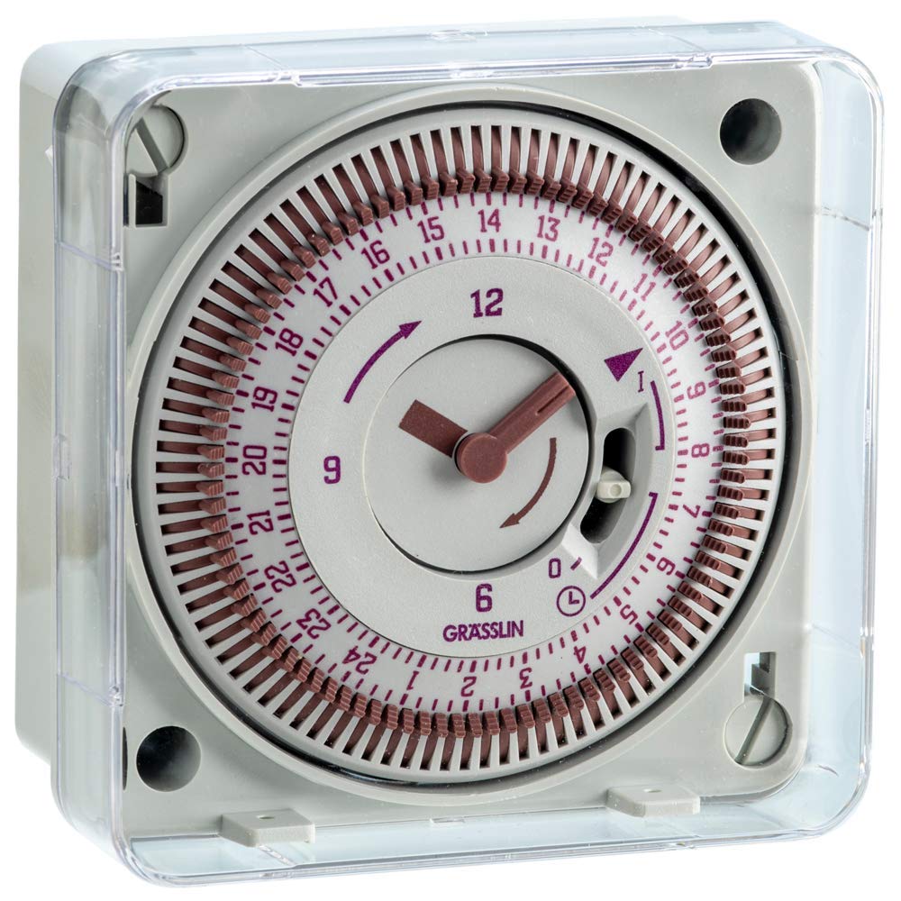 Grässlin Tactic Plus TAC1112240 Timer sincrono a singolo canale, con
