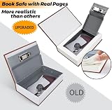 Ohuhu Book Safe with 3-Digit Lock, Real Pages Diversion Hidden Safe view 4