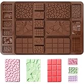 4 Pcs Silicone Chocolate Molds, Break Apart Chocolate Molds 9 Cavity Chocolate Silicone Molds Break Apart Candy Molds for Cake Decorations Candy Chocolate