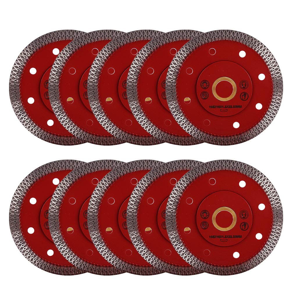 GoYonder Super Thin Diamond Ceramic Saw Blade Porcelain Cutting Blade for Cutting Ceramic Or Porcelain Tile (4-Inch (10pcs))