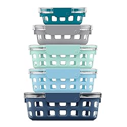 Ello Duraglass Mixed Meal Prep Sets Leak-Proof