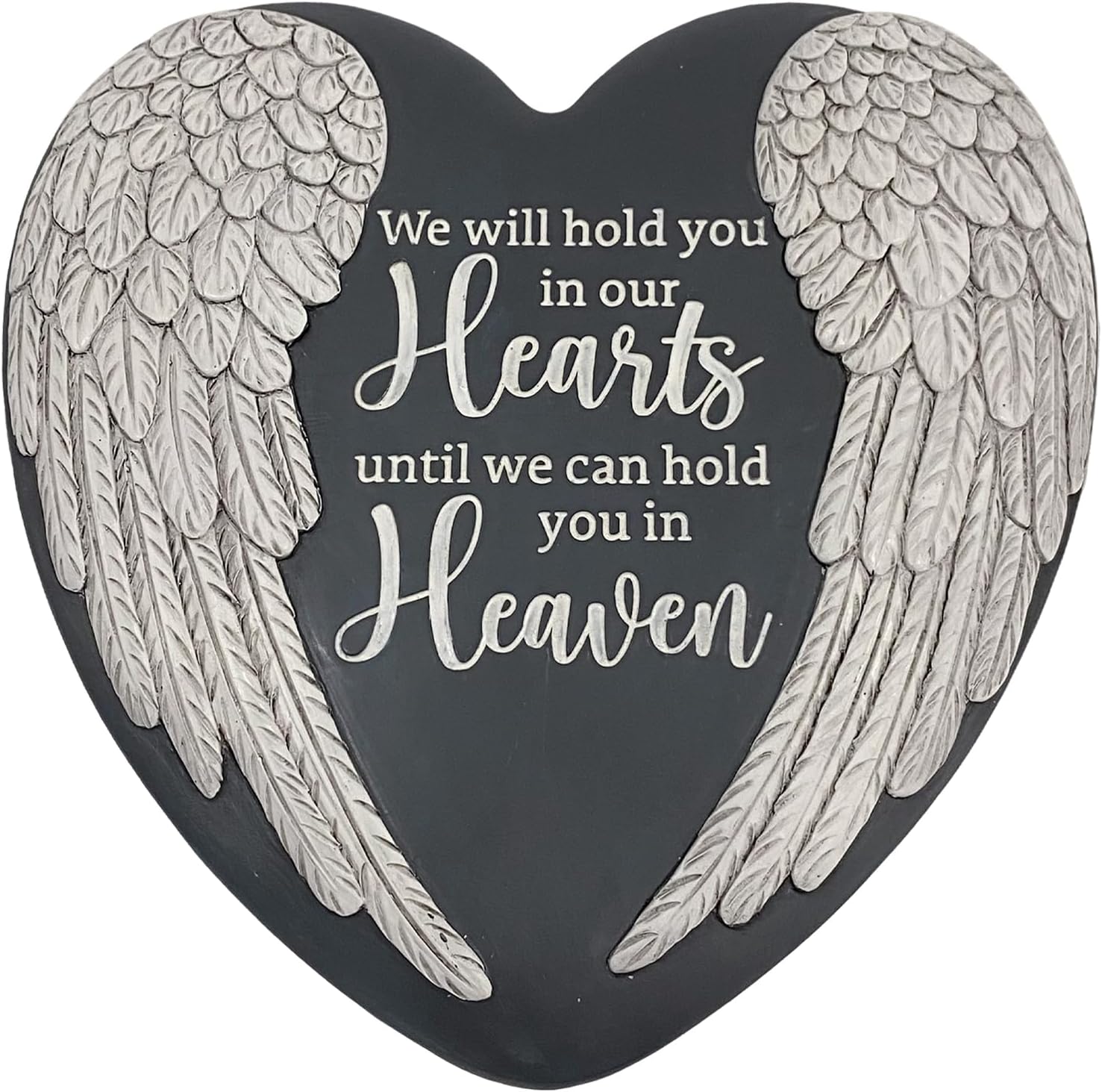 Hardscaping Materials - Memorial Stone Garden, Angel Wings Heart Memorial Stepping Stone, in Memory of Loved Ones Garden Stones Gifts for Loss of Loved Ones, Father Mother Memorial Stone TNS6