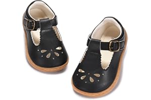 STQ KIDS Toddler Girl Mary Jane Dress Shoes Wide Ballet Flats for Girls Party School Shoe