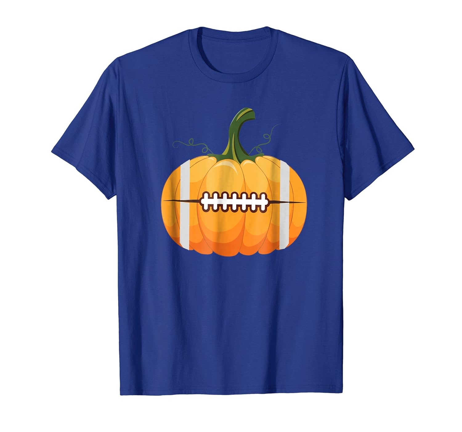 Football Pumpkin T-Shirt Funny Sports Halloween Shirts- TPT