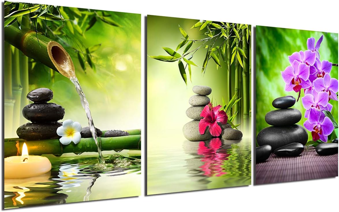 Zen Painting Wall Art Decor Canvas Painting Modern Stone