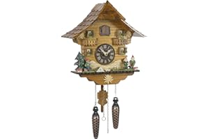 Trenkle Quartz Cuckoo Clock Black Forest house TU 430 Q