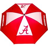 Team Golf NCAA Ohio State Buckeyes Golf Umbrella 62" Golf Umbrella with Protective Sheath, Double Canopy Wind Protection Design, Auto Open Button