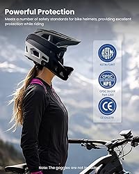 ILM Adult Mountain Bike Helmet Men & Women Full