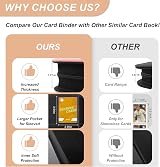 TiopLior 9 Pocket Trading Card Binder 432 Pockets Pink 360 Side Loading view 4