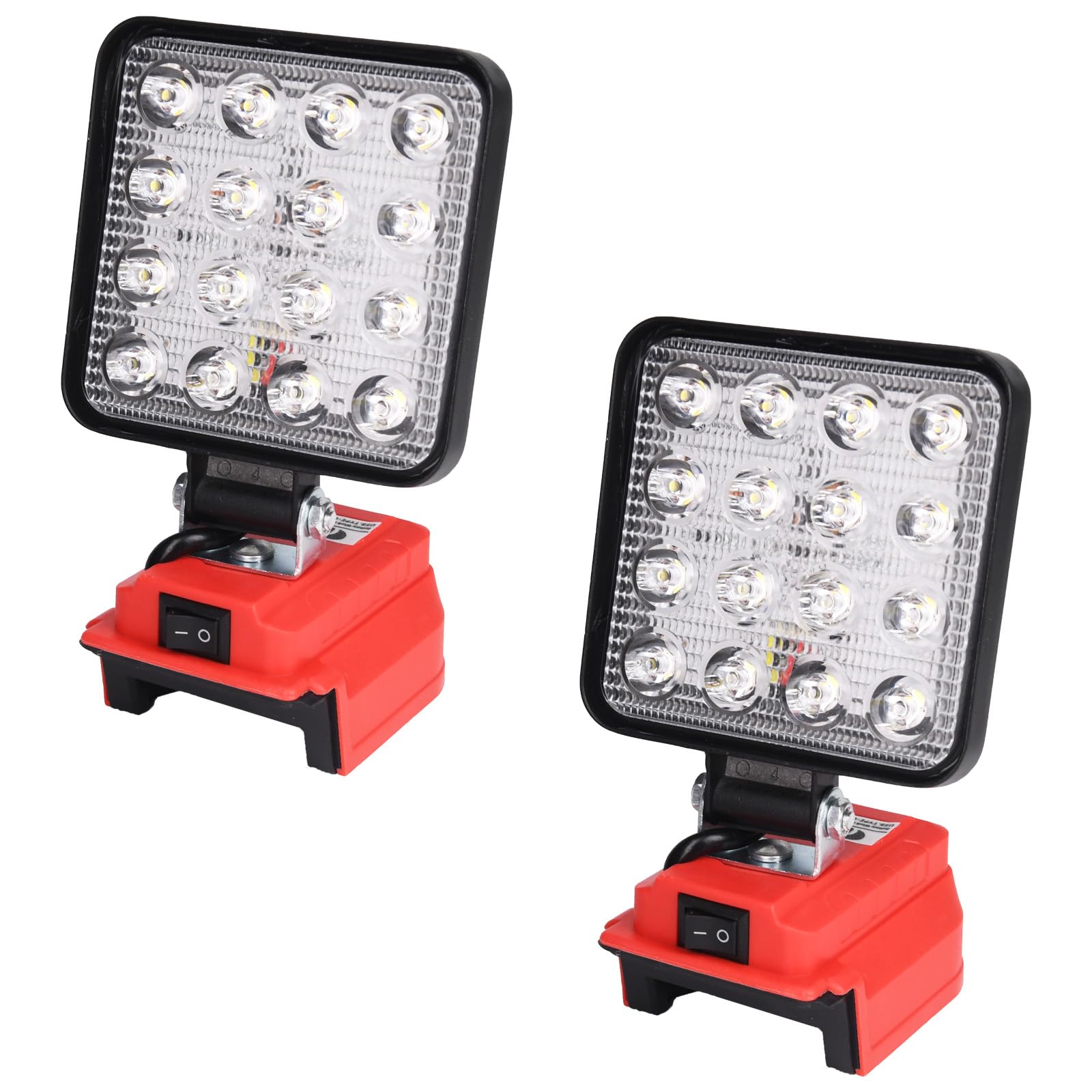 Photo 1 of ***(PARTS ONLY/ NON FUNCTIONAL)***LED Work Light for Milwaukee m18 18v Battery - OTYTY 48W 4800LM Cordless Flood Light Portable Flashlight with USB & Type-C Charging Port 2 Pack