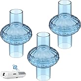 3 Pack High Flow Inline CPAP Filters for 22MM Tubing Compatible with Most Machines Filters Out Irritants Delivers Cleaner Fresher Air Universal Fit Easy to Install Replacement Supplies