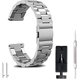 Bracelet Montre Métal CeiBand Noir - 18/20/22mm Pour Garmin, Samsung, Huawei, Amazfit