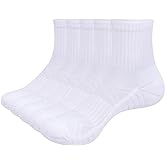 YUEDGE Women's Ankle Socks for Women Anti Blister Cushioned Gym Athletic Running Socks Moisture Wicking Quarter Womens Socks