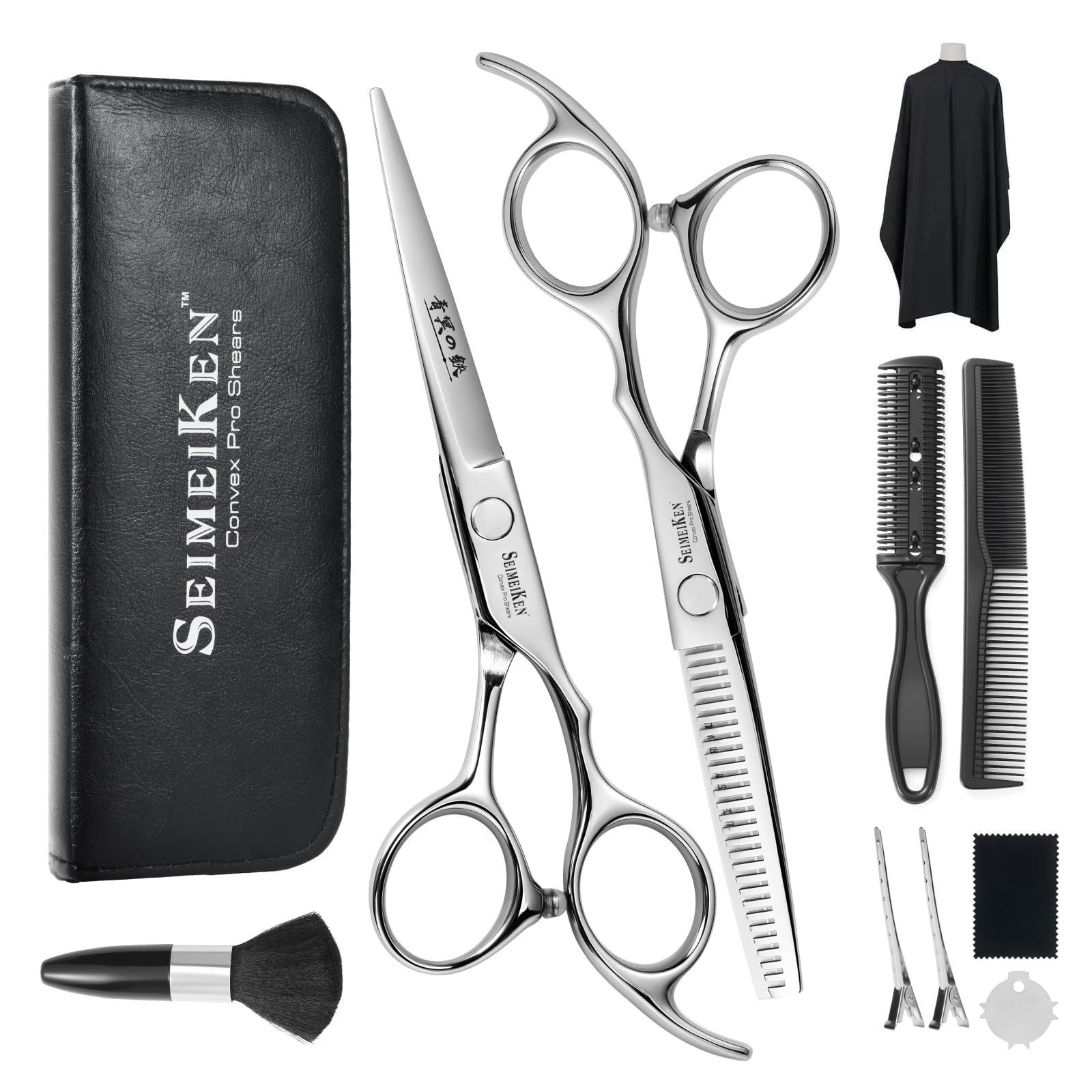 Photo 1 of ***Scissors Only***SEIMEIKEN Hair Cutting Scissors Kit – 10PCS Professional Hair Shears Set - 6.0 Inch Haircut Scissors - Hairdressing Shears Thinning Scissors for Salon & Home Use