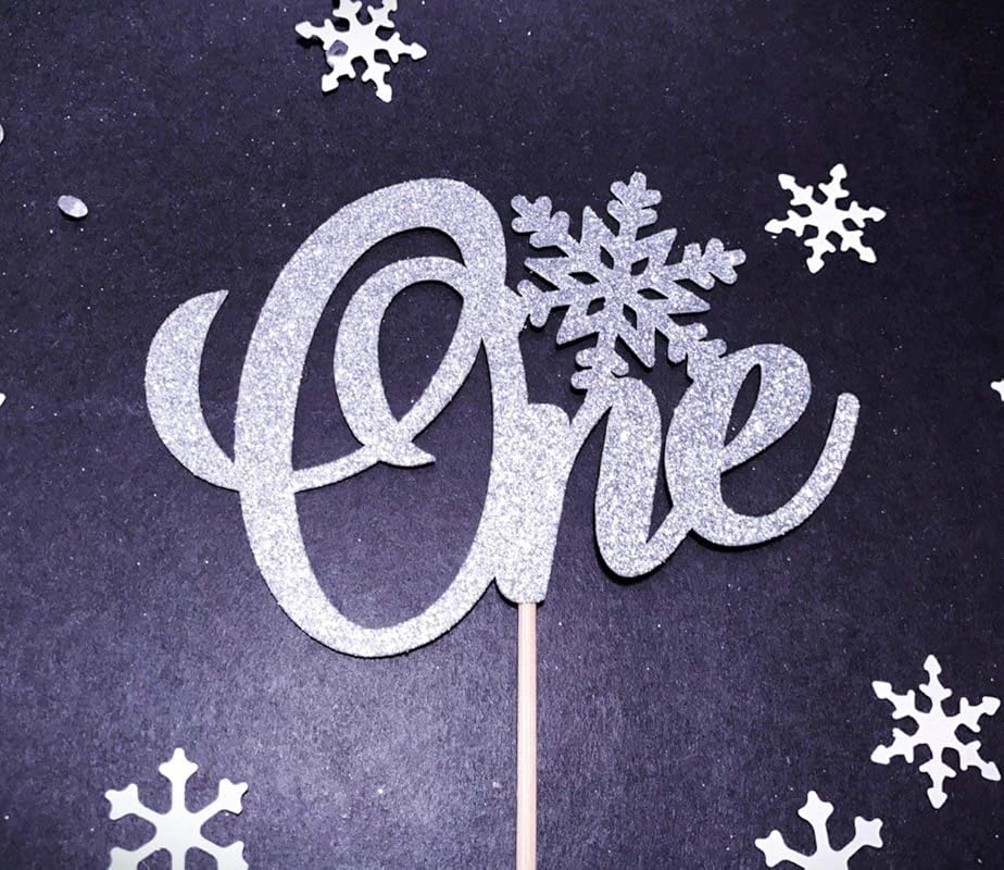 Download Amazon.com: Atelier Elegance Winter Onederland Cake Topper, 1st Birthday Cake Topper, Winter 1st ...