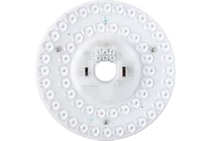 HAOLEDI 6.69" 24W LED Ceiling Fan Light Retrofit Kit, Ceiling Light Replacement kit, 5CCT 3000K 3500K 4000K 5000K 6000K Adjustable, 12W 18W 24W Switch, 2800LM 120V ETL (24, Watts)