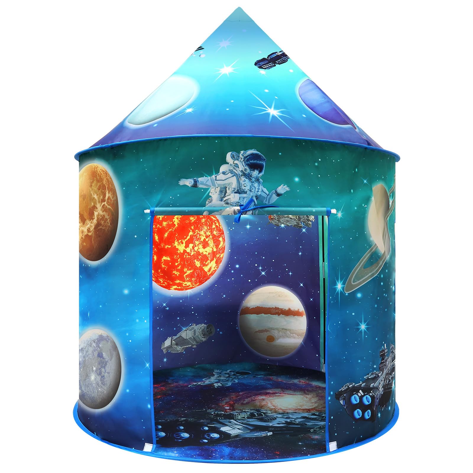Kids Astronaut Galaxy Play Tent - Large Pop-Up Space Playhouse for Boys and Girls, Indoor/Outdoor Foldable Tent, for Toddlers and Children