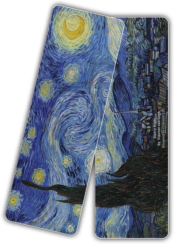 Creanoso Famous Classic Arts Series 2 Bookmarks (60-Pack), Van Gogh, Leonardo Da Vinci, Edvard Munch, Johannes Vermeer - Image 4